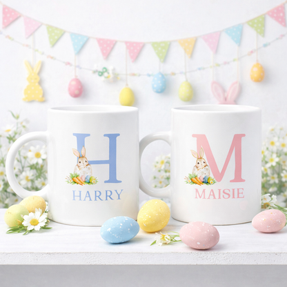 Personalised Initial Easter Mug - Polymer 11oz
