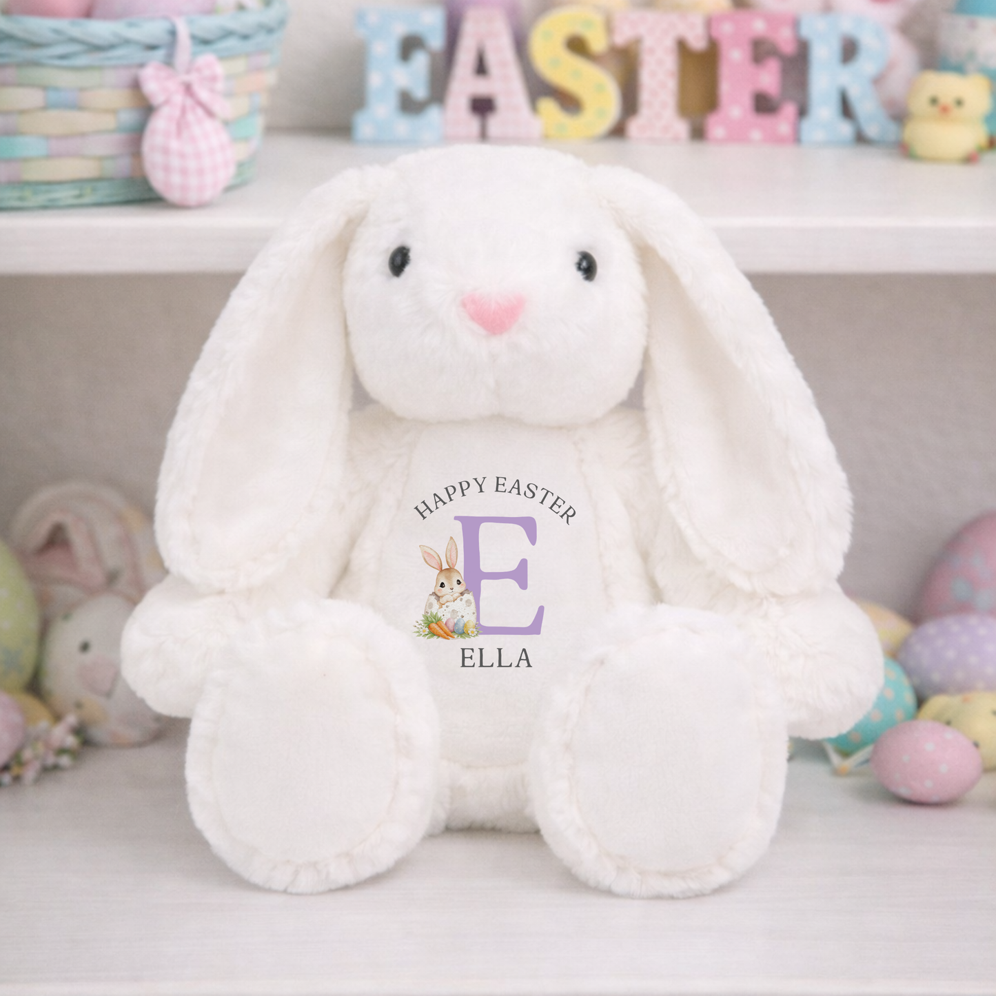 Happy Easter Bunny Soft Toy