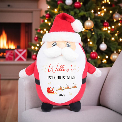 Personalised Santa Plush - First Christmas