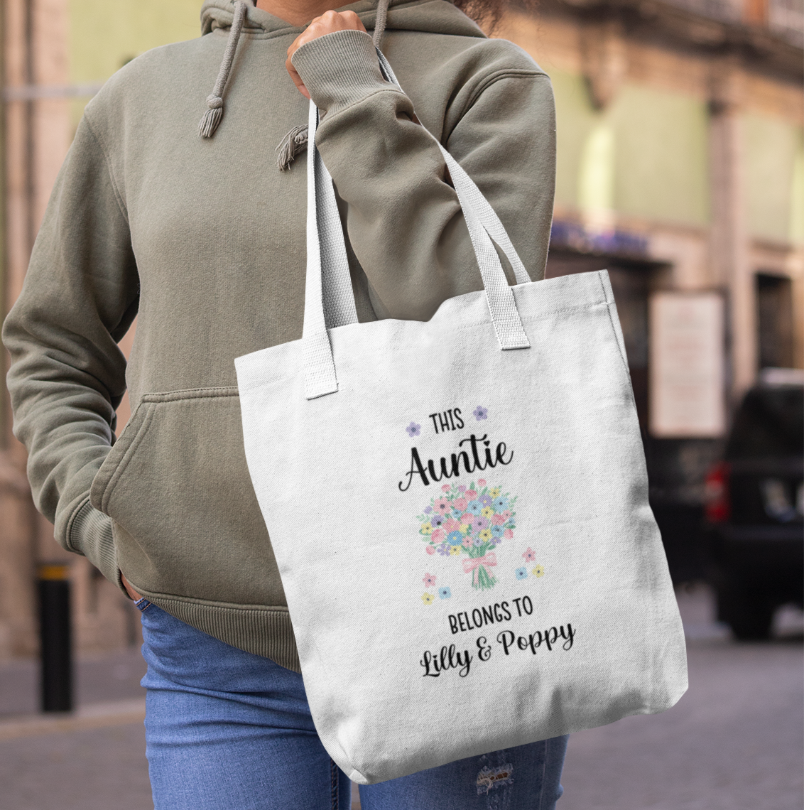 Personalised This Mummy/ Granny Belongs to Tote Bag