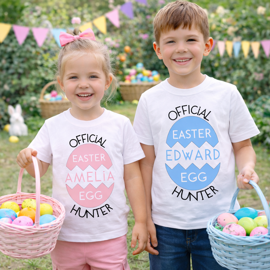 Personalised Official Easter Egg Hunter T Shirt